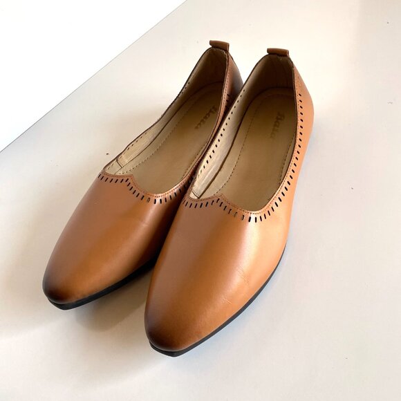 Bata Ethnic Shoes For Men Size 10 Brown Pull On Leather Men Jalsa